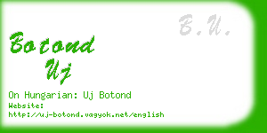 botond uj business card